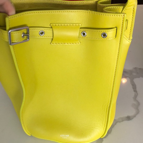 Céline Big Bucket Bag in Bright Yellow/Green - Picture 2 of 4